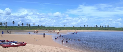 On the beach