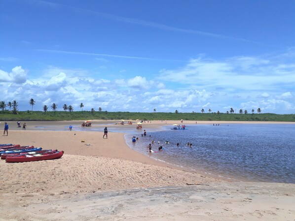 En la playa