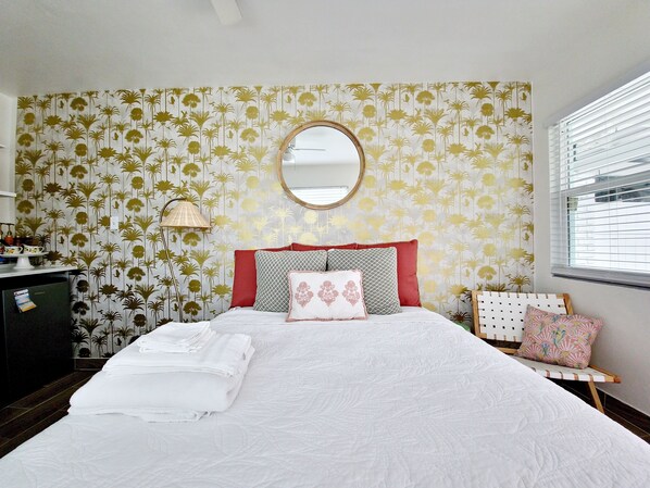 1 室のベッドルーム、アイロン / アイロン台、WiFi (無料)、ベッドシーツ