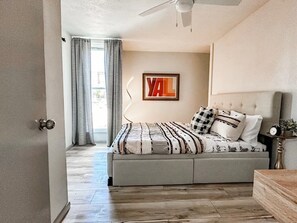 2 habitaciones, escritorio, wifi y ropa de cama