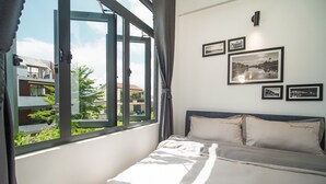 Dobbeltrom – deluxe | Italienske Frette-laken, sengetøy av topp kvalitet og dundyner