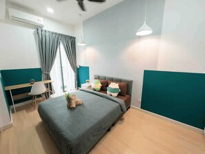 1 bedroom, WiFi, bed sheets - ContinewResidensi by GUESTONIC #1BR #Cozy Family Home #Near to IKEA Cheras #TRX (Kuala Lumpur)
