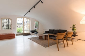 Living room with sofa bed