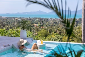 Outdoor pool - Stylish Sea View Villa 5 Bedrooms -KBR13 (Koh Samui)