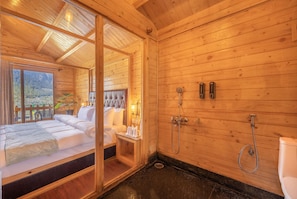 Traditional Cottage, Patio, Mountain View | Bathroom | Free toiletries, towels, soap, shampoo - Echor Himalayan Heights Luxe Resort & Spa, Manali (Manali)