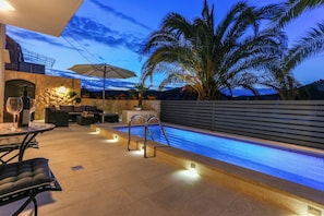 Luxury Apartment With Swimming Pool | Terrace/patio - Villa Capitis in the Centre-Central Luxury Escape with Swimming Pool (Hvar)