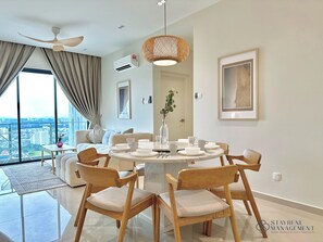 Design Apartment, 3 Bedrooms, Balcony | In-room dining - SKS Pavillion Residences by Stayrene (Johor Bahru)