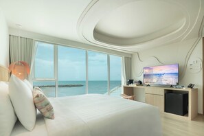 Cozy Panoramic Seaview Room | Free minibar items, soundproofing, free WiFi, bed sheets - U Hua Hin (Cha-am)