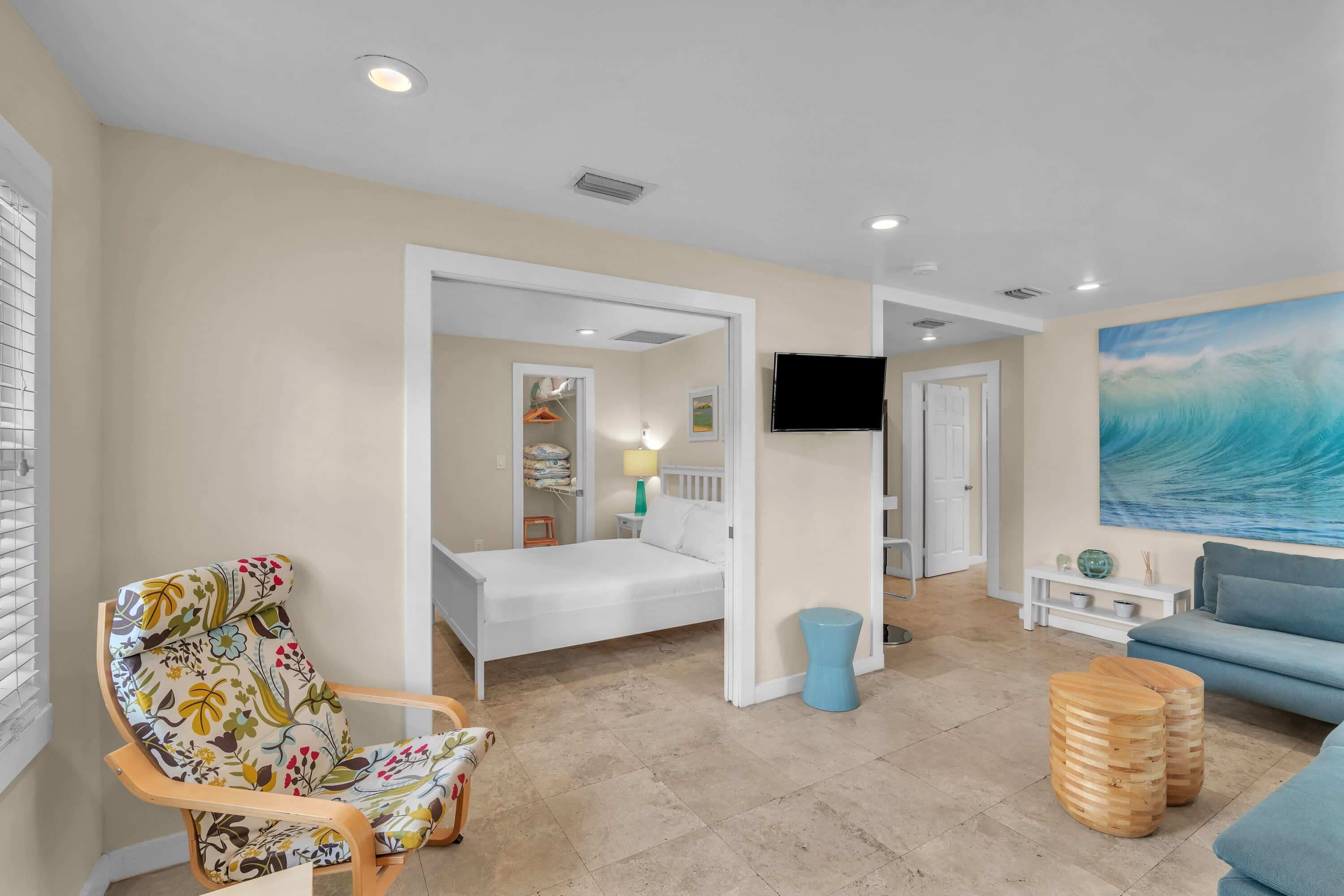 2 slaapkamers, een strijkplank/strijkijzer, wifi, beddengoed