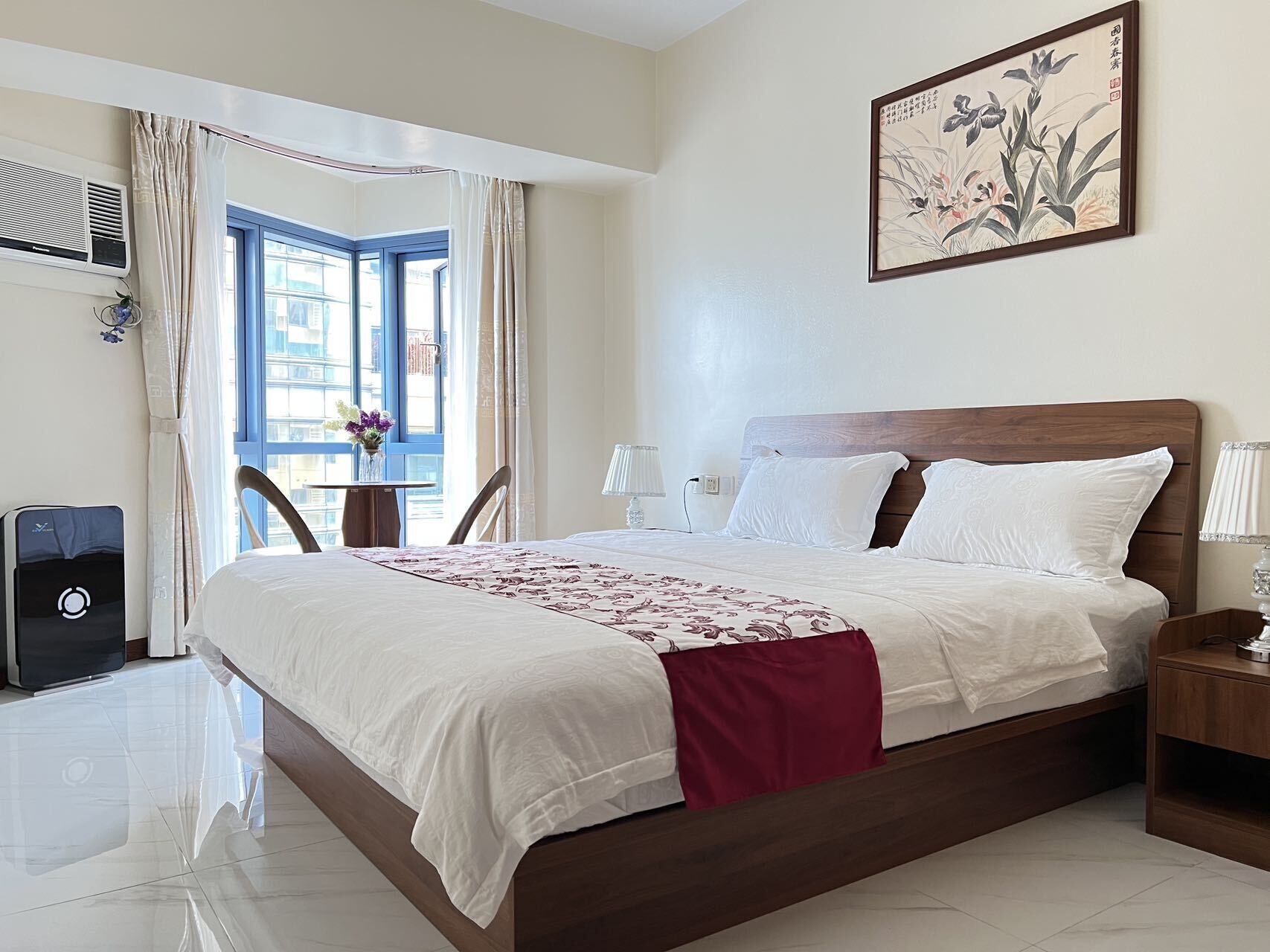 2 室のベッドルーム、ベッドシーツ