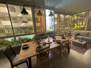 Elite Apartment, 3 Bedrooms, Accessible, Pool Access | Terrace/patio