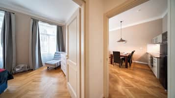 City Apartment, 1 Bedroom | 1 bedroom, Select Comfort beds, in-room safe, desk
