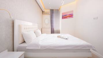 Apartemen Comfort | Setrika/meja setrika dan tempat tidur bayi (biaya tambahan)