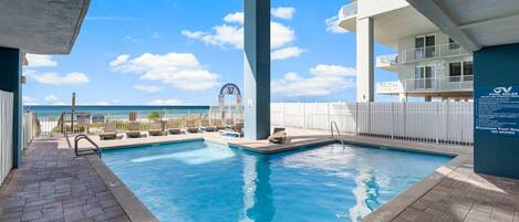 Una piscina climatizada