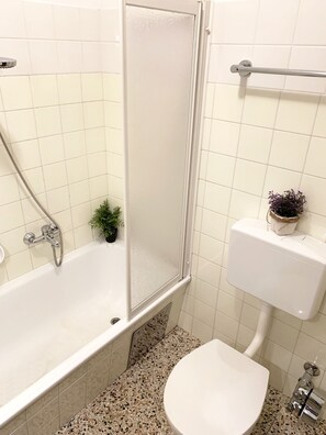 Shower, toilet paper