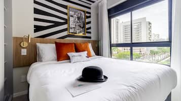 1 habitación, ropa de cama hipoalergénica y decoración personalizada