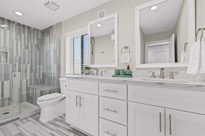 Shower, hair dryer