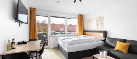 Studio Deluxe, 1 grand lit et 1 canapé-lit | 1 chambre, literie hypoallergénique, Wi-Fi gratuit