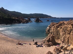 Sun-loungers, beach towels