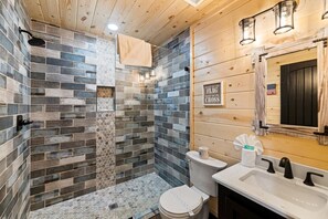 Douche, séchoir à cheveux