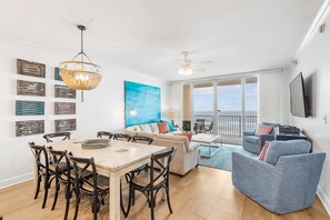 Signature Apartment, 3 Bedrooms, Balcony, Beach View | In-room dining - San Carlos 704 (Gulf Shores)