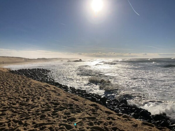 Tæt på stranden