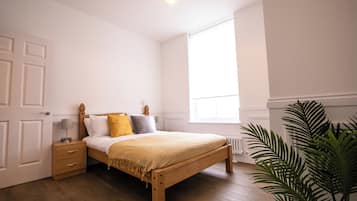 Luxury-Apartment, 2 Schlafzimmer | 2 Schlafzimmer, hochwertige Bettwaren, schallisolierte Zimmer