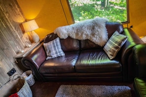 Chimenea, tenis de mesa y libros 