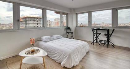Bd Minimes · Studio vue panoramique & parking â Toulouse
