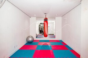 Fitness facility - Aluga-se por Temporada, Aqui tem Conforto, Comodidade, Limpeza em um só Lugar (Centro Guarujá)