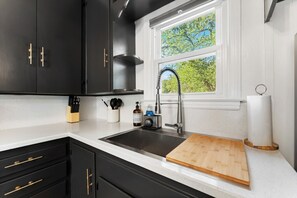 Fridge, microwave, oven, stovetop - Charming Tech Terrace Bungalow~Walk to JB Coffee, Campus & Dog Park! (Lubbock)