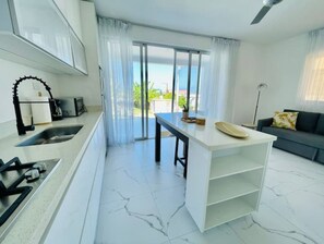 Microwave, stovetop - Condo Encuentro / 1 Chambre / Piscine (Cabarete)