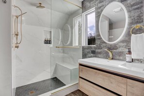 Shower, hair dryer