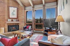 TV, fireplace - Rustic Ridgetop Retreat (Steamboat Springs)