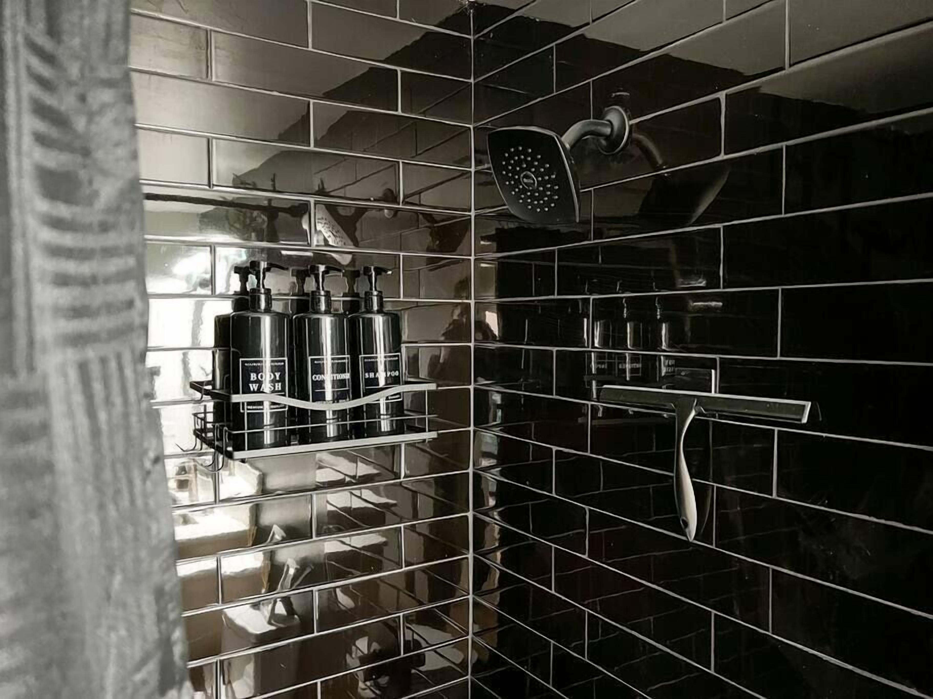Shower, hair dryer