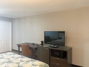 Blackout curtains, iron/ironing board, free WiFi, bed sheets