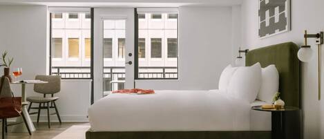 Standard-Studio, 1Â King-Bett, Nichtraucher, Balkon (Full Kitchen) | 1 Schlafzimmer, Allergikerbettwaren, individuell dekoriert