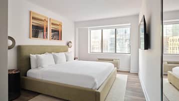 1 habitación, ropa de cama hipoalergénica y decoración personalizada