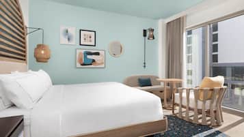 50-inch flat-screen TV with cable channels