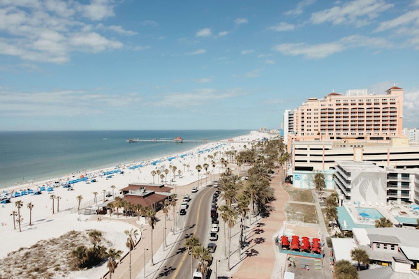 Beach nearby, white sand