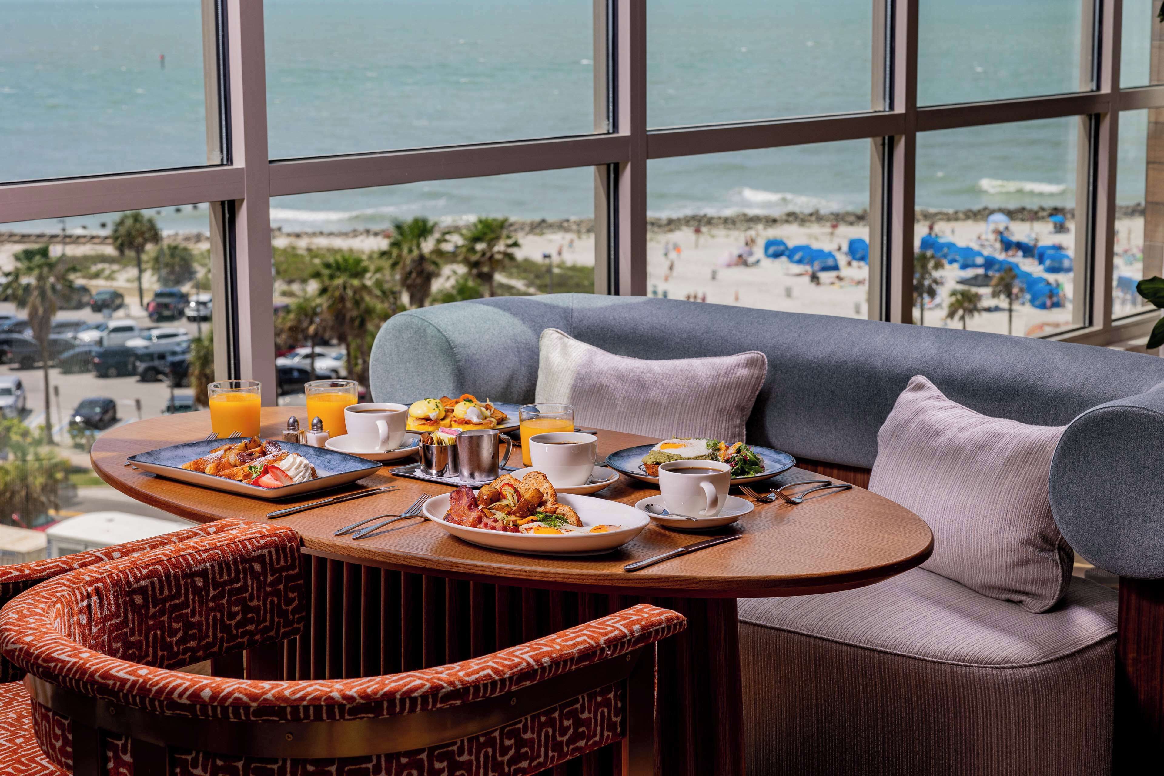 Breakfast, lunch and dinner served