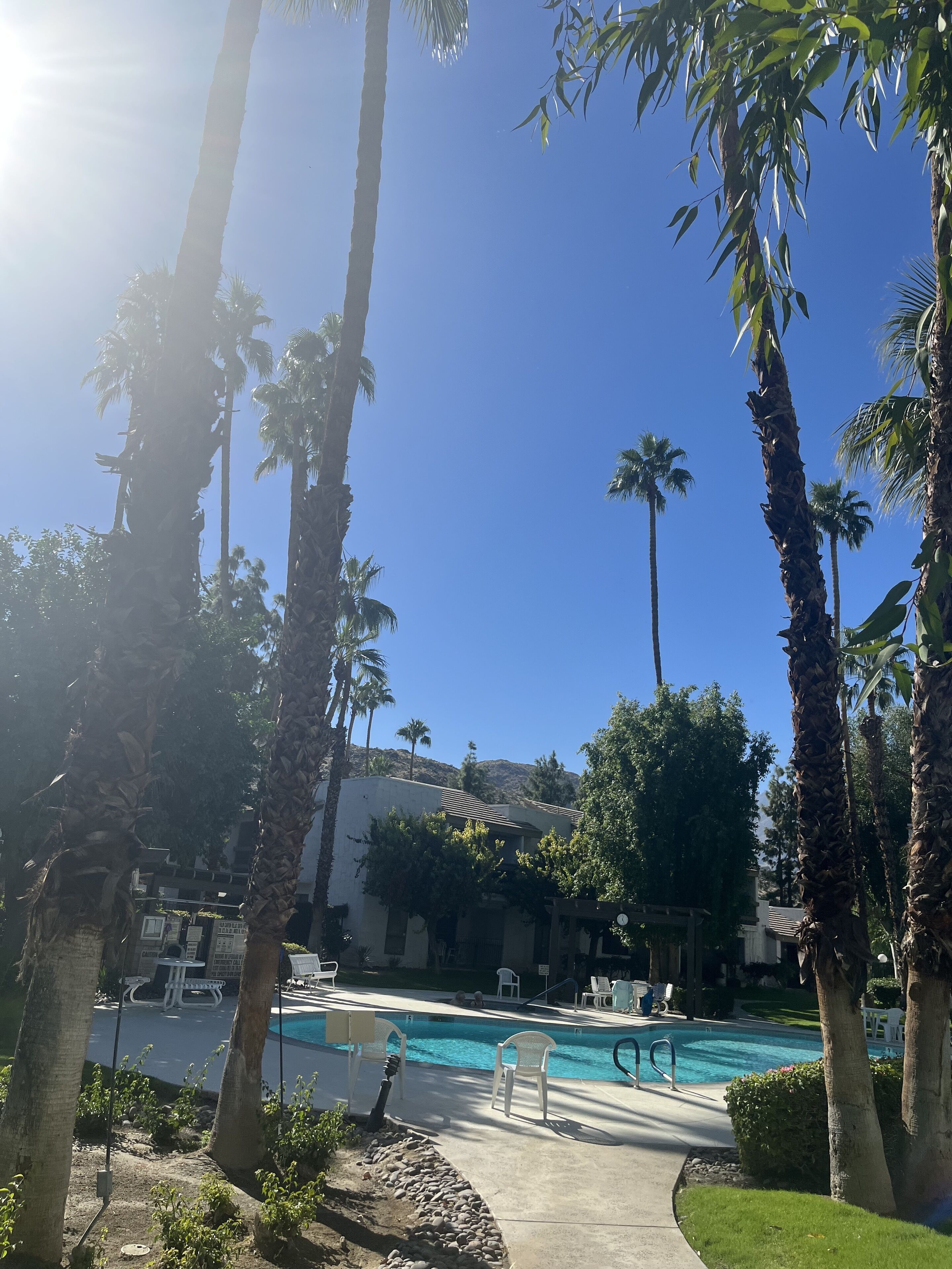 Een verwarmd zwembad