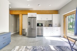Fridge, microwave, stovetop, dishwasher - Unique Grand Junction Guest Suite w/ Gas Fire Pit! (Grand Junction)