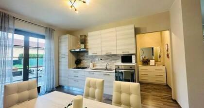 Cozy apartment with mountain view from back deck and fenced in yard.