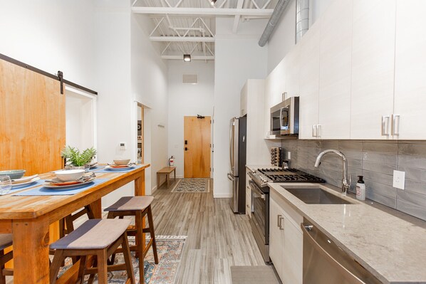 Fridge, oven, stovetop, dishwasher - Venue View: Midtown BZN! (Bozeman)