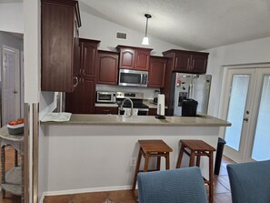 Fridge, microwave, oven, stovetop - “Rock Creek Getaway” (Port Charlotte)