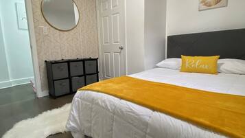 1 bedroom, iron/ironing board, travel crib, free WiFi