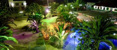 Outdoor banquet area