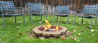 Family oriented, kid friendly with snow gear, large backyard and playset.