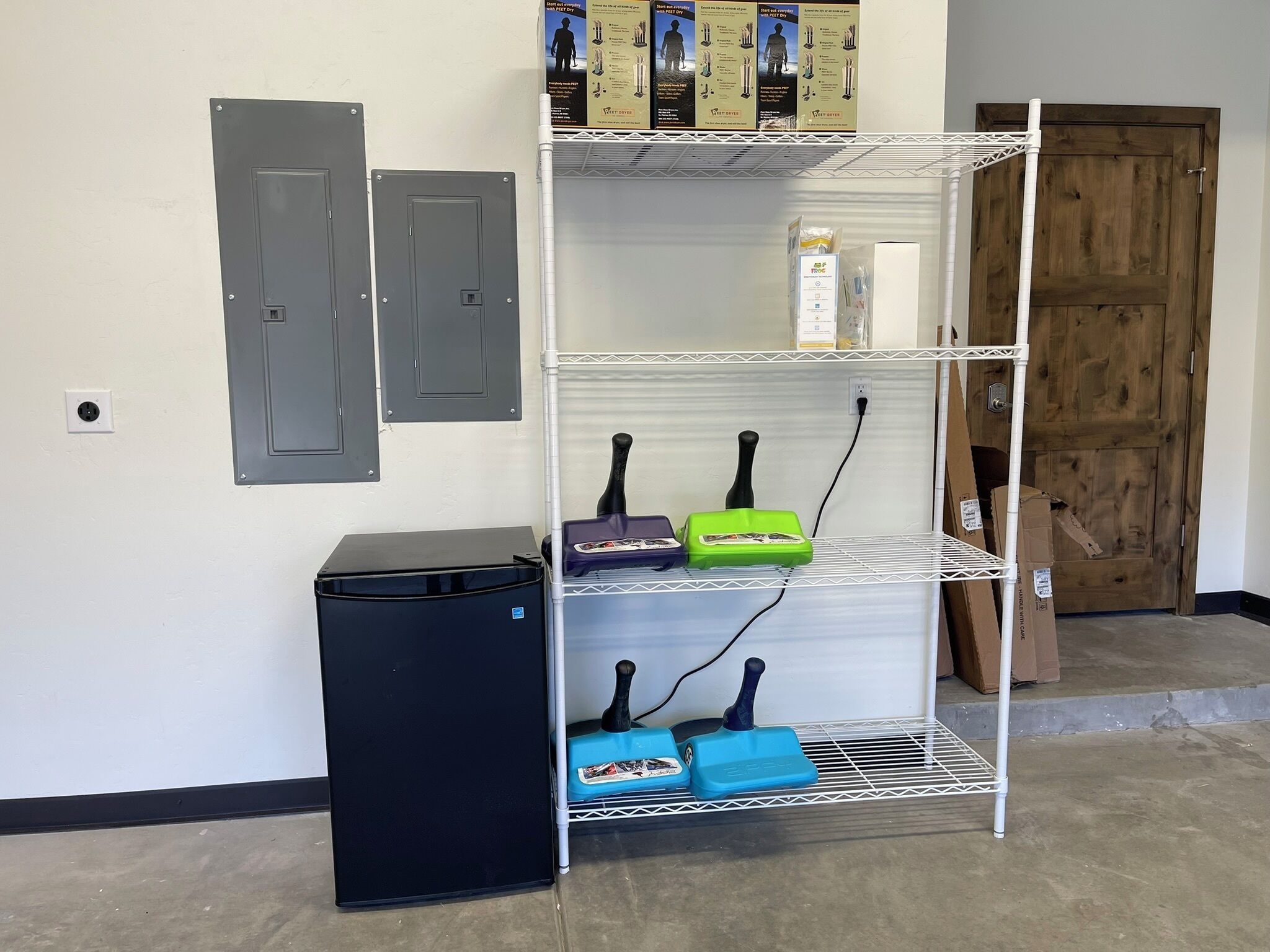 Mini Fridge in Garage